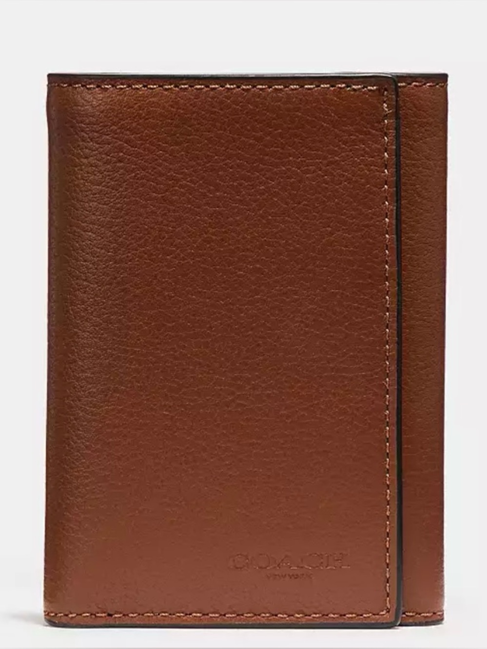 Coach Brown Leather Passport Wallet - Picture 1 of 3